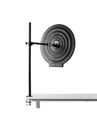 Verge Max 22" 60W Bi-Color Circular LED Light Panel, Charcoal - Includes Desk Clamp Stand with a 360deg Swing Mounting Arm and 180deg Pan