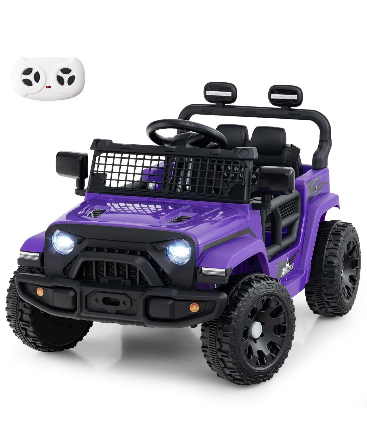 Детская игрушка Mecale 12V Kids' Ride-on Truck with Battery Powered & Remote Control, Ages 3+, цвет: Фиолетовый — фото 1