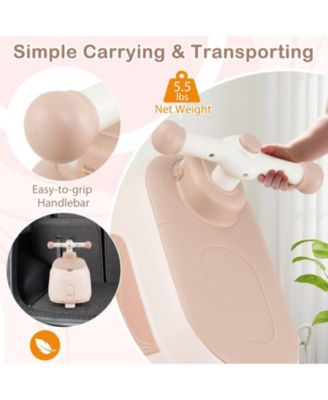 Toddler Ride on Toy with Trailer and Light Music