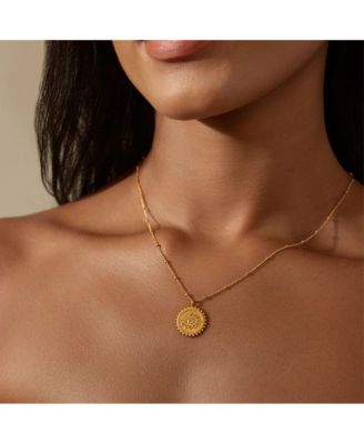 True Visionary White Topaz Evil Eye Necklace