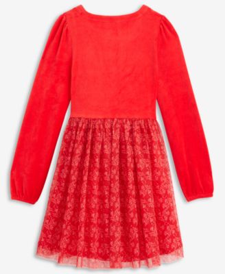 Girls' 5-20 Printed Tulle Dress, Macy's Exclusive