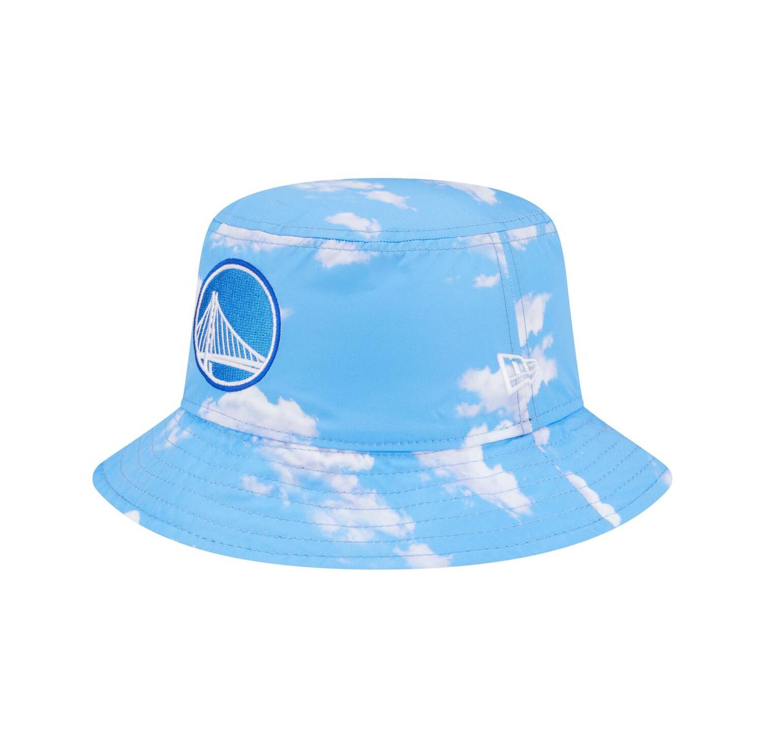 Men's Black/Light Blue Golden State Warriors Summer Sun and Storm Reversible Bucket Hat