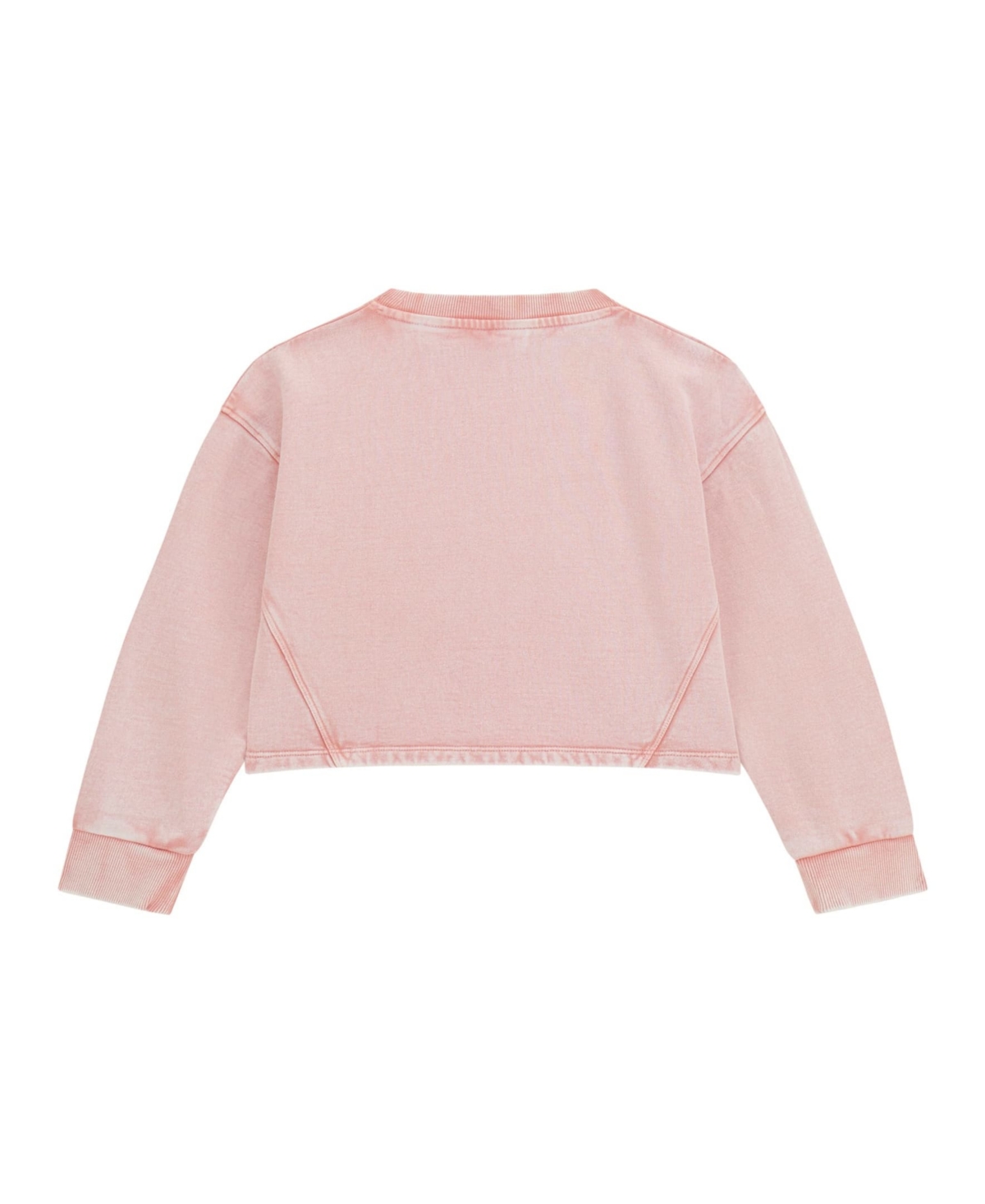 Guess Girls 7-16 Oversized Long Sleeve Sweatshirt In Pink