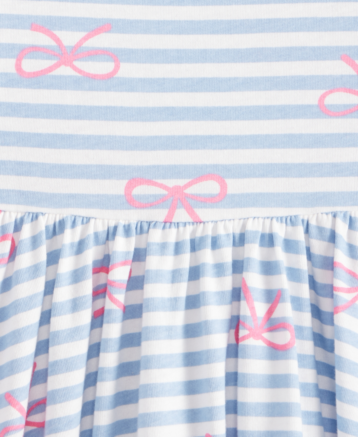 Epic Threads Girls Toddler 2T-4T Striped Bow Print Dress, Macy's Exclusive