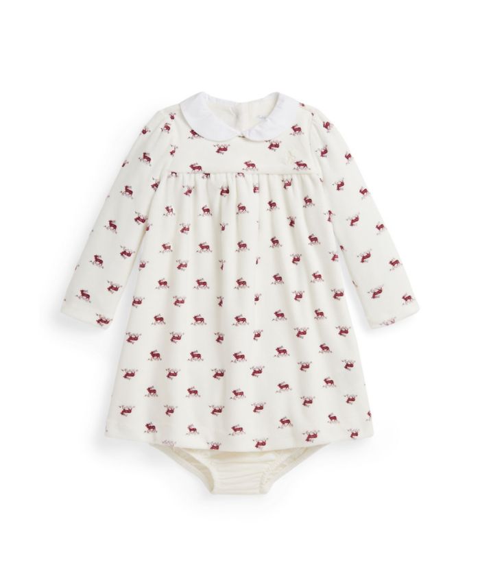 Polo Ralph Lauren Baby Girls' Dress and Bloomer, 2-Piece Set