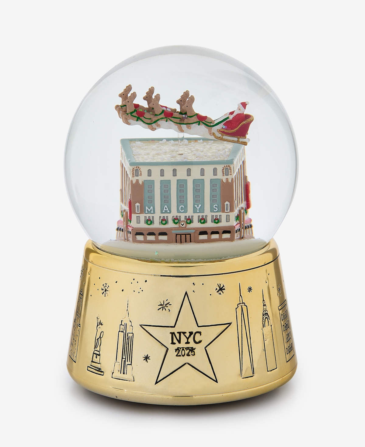 Holiday Lane Heritage Gold New York City Macy's Snow Globe, Macy's Exclusive In Multi