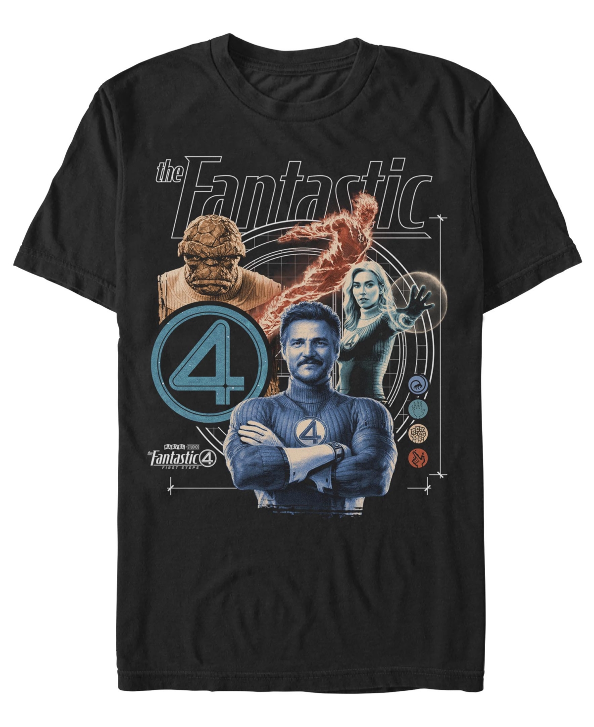 Fifth Sun Men's Fantastic 4 First Steps Crewneck T-Shirt