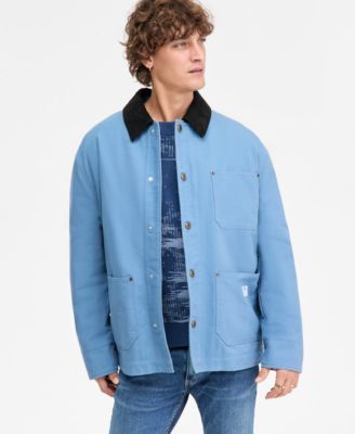 Hugo Boss - Men's Cotton Sorbas Long-Sleeve Snap-Front Shirt Jacket