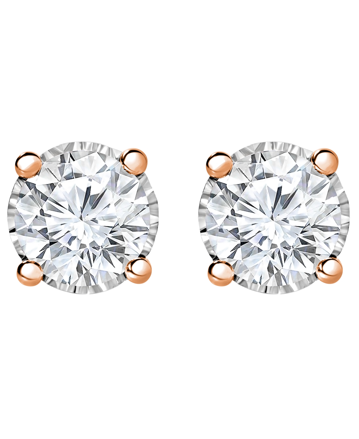 Trumiracle Diamond Stud Earrings (1-1/4 Ct. T.w.) In 14k White, Yellow Or Rose Gold In Gold