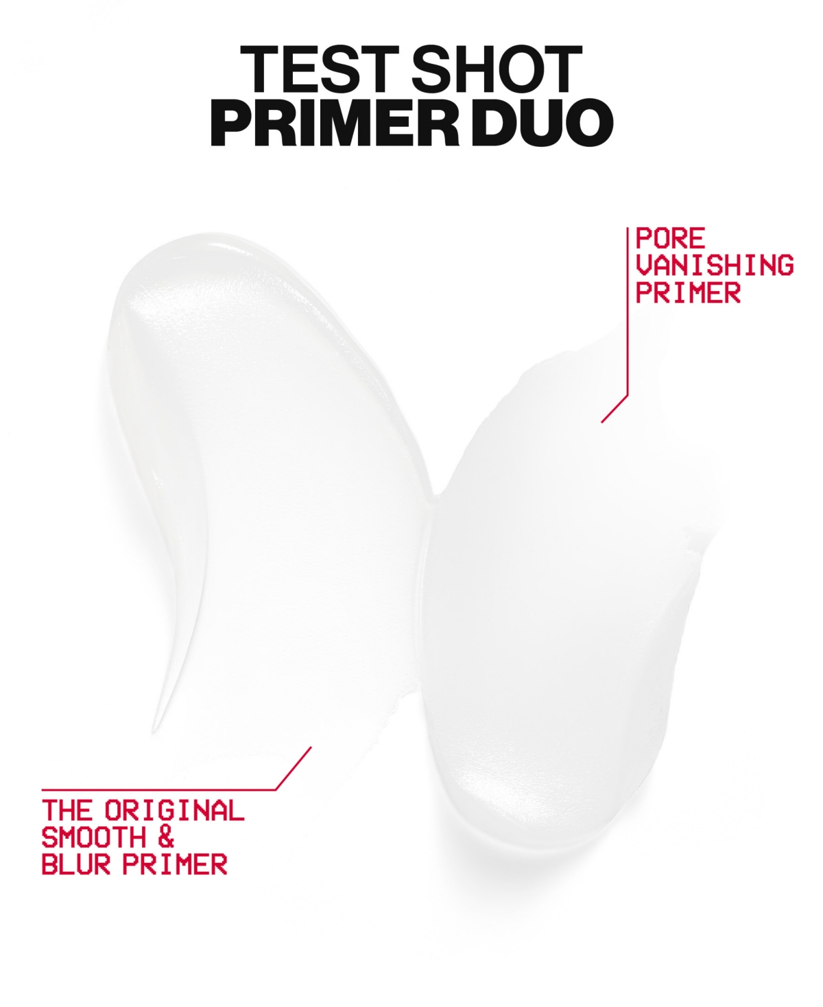 Smashbox Test Shot Mini Face Primer Duo In Transparent