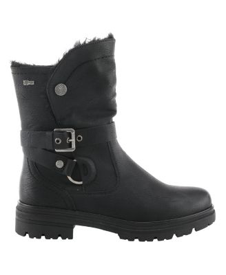 FRANCALA Foldover Faux Fur Booties with Relife Shock Absorbing Sole