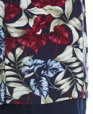 Men's Floral Print Short Sleeve Shirt