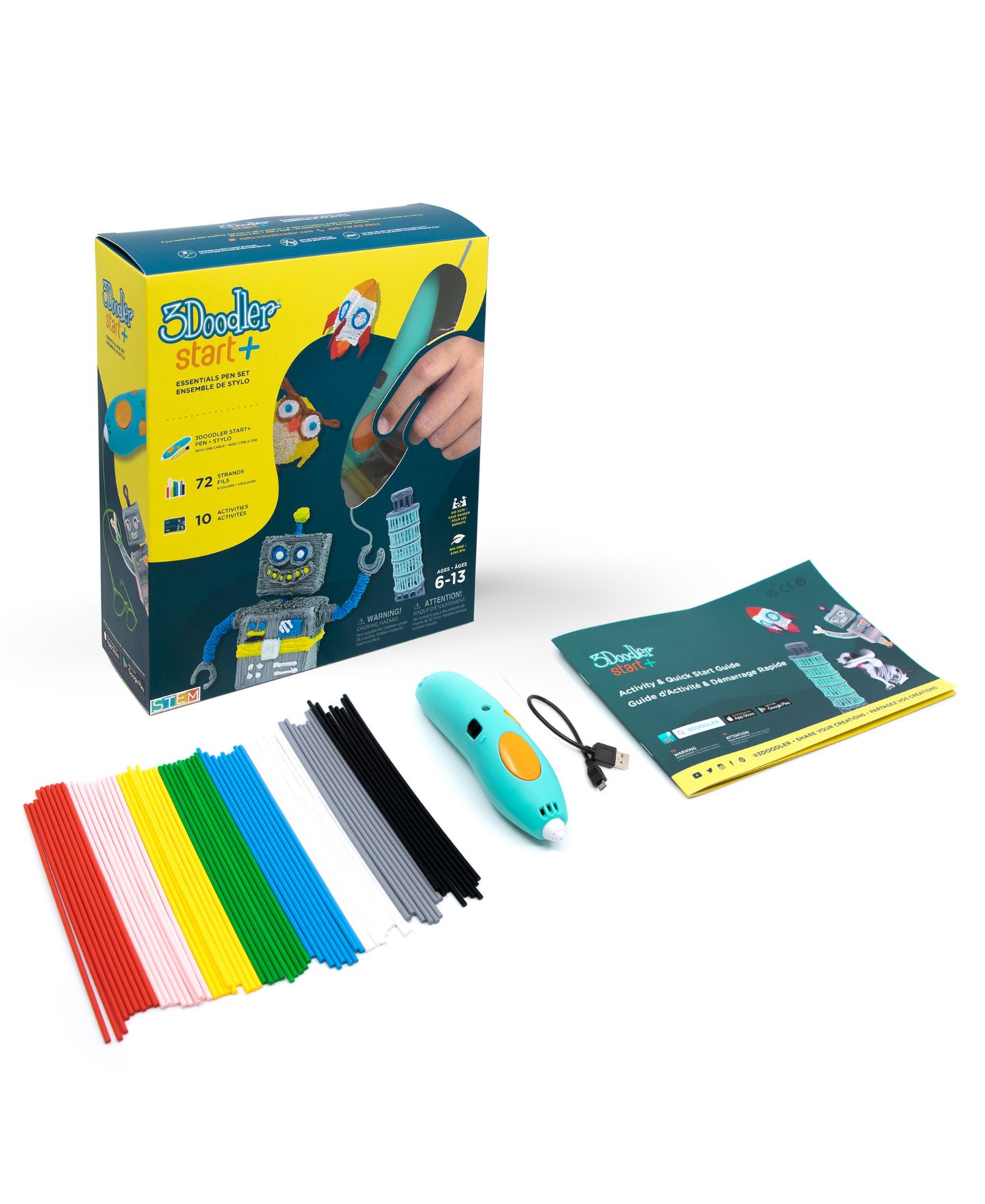 Детские игрушки 3Doodler Start Plus Essentials 3D Printing Pen Set — фото 5