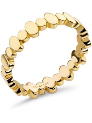 Oval Link Ring in Gold Plated Sterling Silver, Size