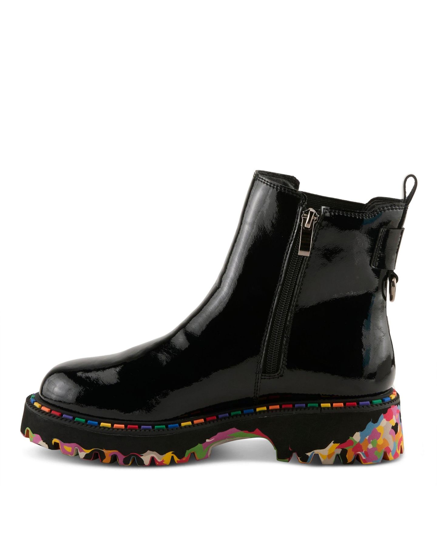 Женские ботинки Spring Step Rager Chelsea Rainboot Waterproof with Construction, цвет: Чёрный лаковый — фото 3