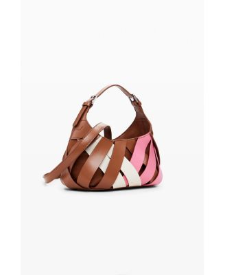 Women's Medium braided faux leather bag