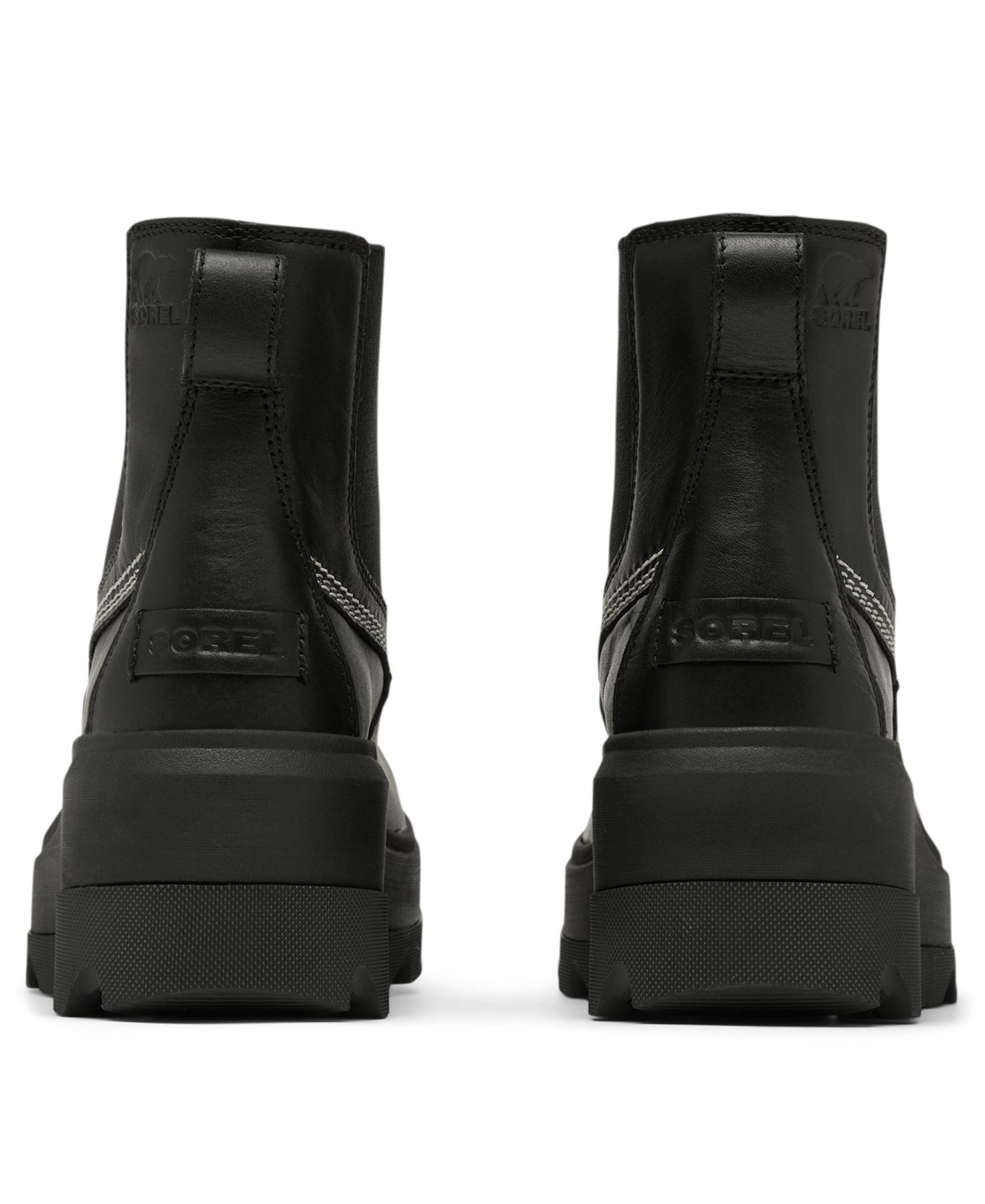 Женские ботинки Sorel Joan Frwd Chelsea Slip-On Booties, цвет: Чёрный / Выбеленный — фото 11