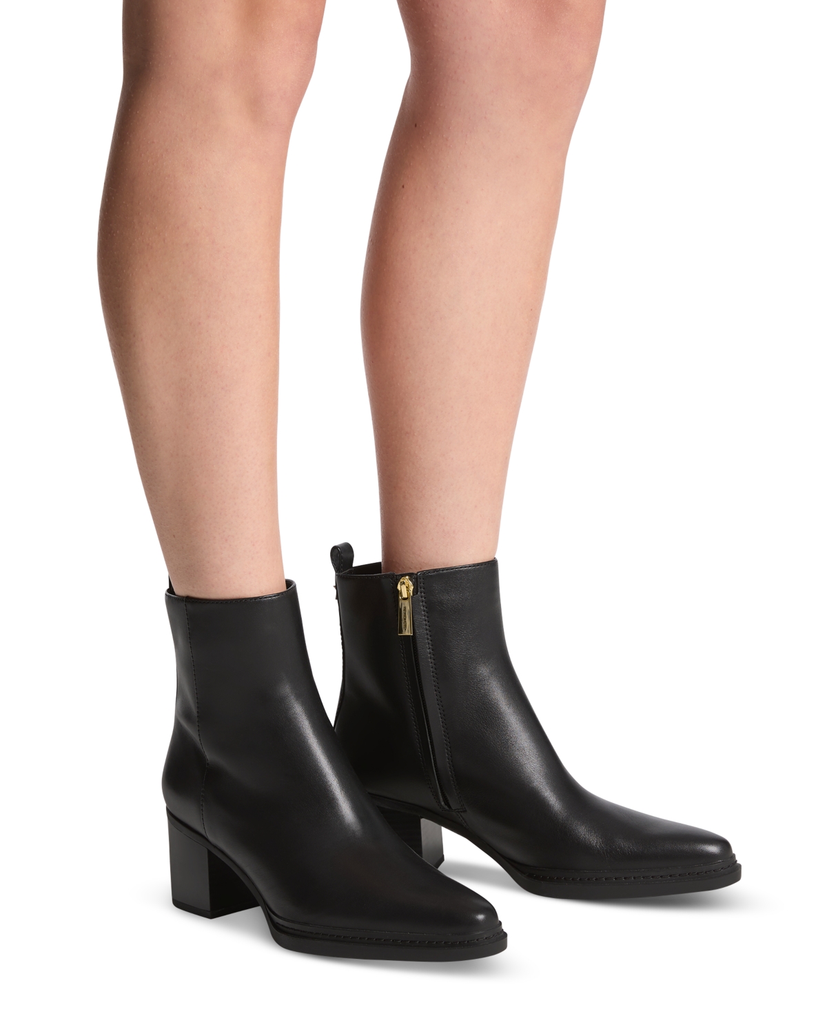 Michael Kors 380mm Pointed-toe Block-heel Boots In Black