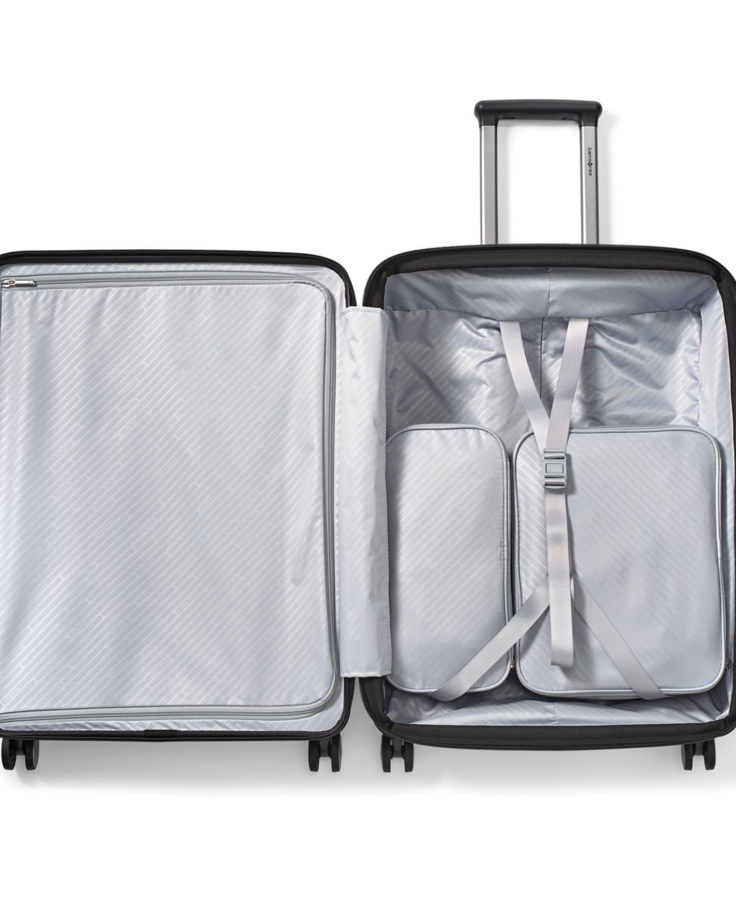 Чемодан Samsonite Paralux Hardside Medium 26" Check-In Spinner Luggage, цвет: Чёрный — фото 9
