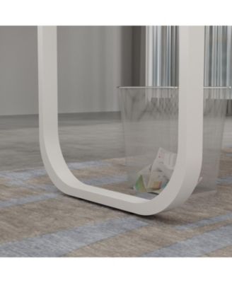 55.1 in. L-Shaped Brown Wood Computer Desk Writing Desk Office Executive Desk W/Removable Tabletop, Shelves, 3-Drawers