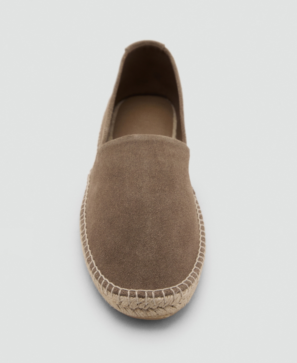 Mango Men's Jute Suede Espadrilles Shoe In Brown