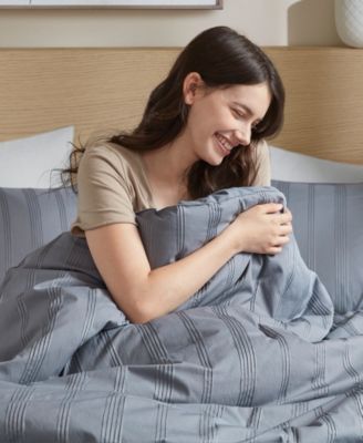 Logan Woven Striped 7-Pc. Comforter Set, Queen