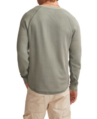 Men's Birdseye Thermal Henley Long-Sleeve T-Shirt