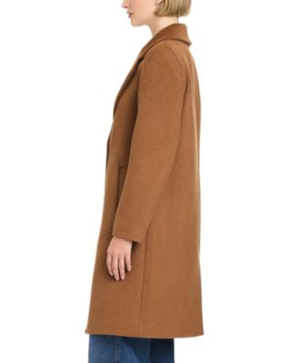 Women’s 38" Single-Breasted Wool-Blend Boyfriend Coat