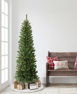 Puleo Pre-Lit Carson Pine Artificial Christmas Tree with 150 Lights, 6'