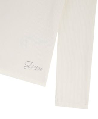 Girls' 7-16 Mini Me Style Stretch Rib Long Sleeve T-Shirt