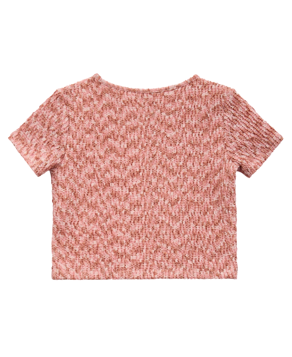 Guess Girls 7-16 Mini Me Style Pleated Short Sleeve Top In Red