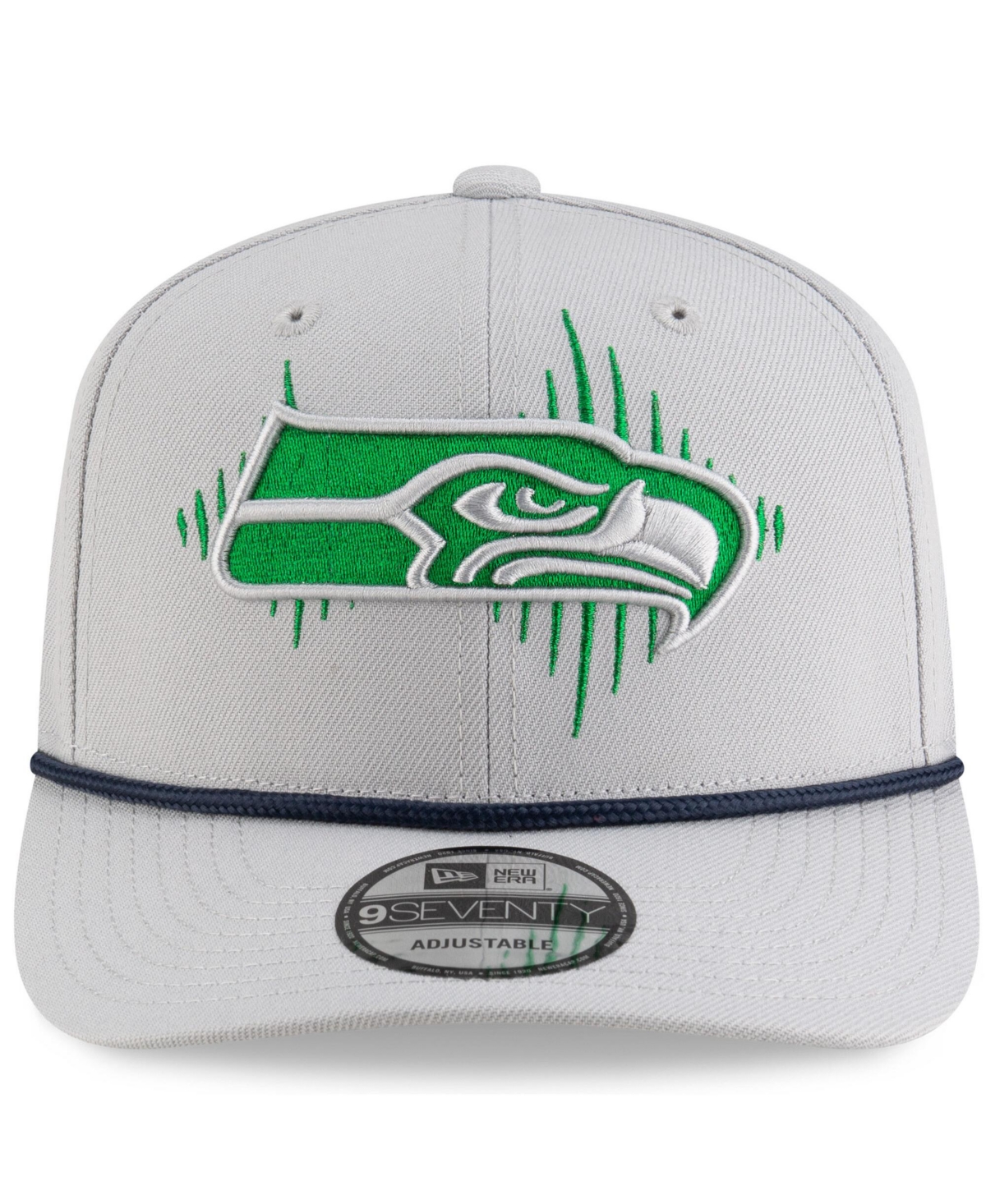 New Era Men's Gray Seattle Seahawks 2025 Nfl Rivalries Sideline 9seventy Adjustable Hat In Gray
