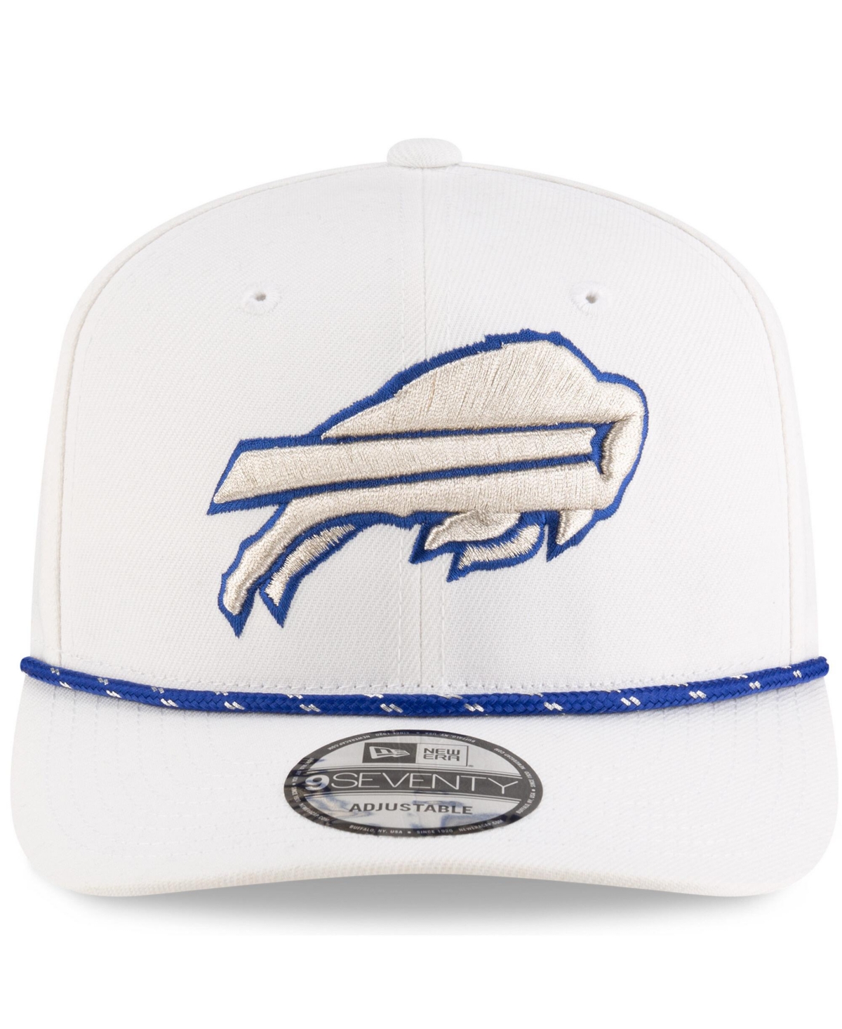 New Era Men's White Buffalo Bills 2025 Nfl Rivalries Sideline 9seventy Adjustable Hat In Nude