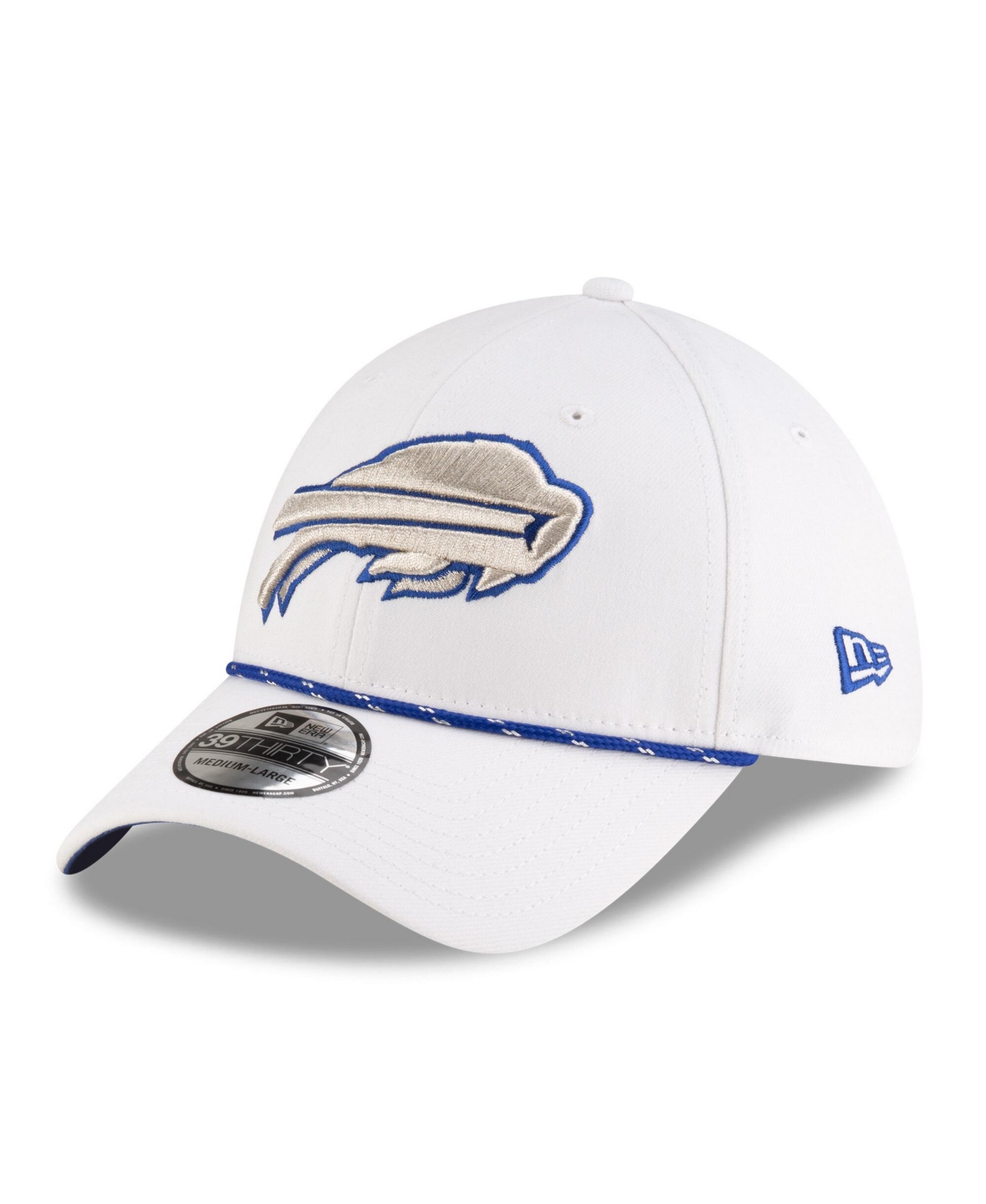 New Era Men's White Buffalo Bills 2025 Nfl Rivalries Sideline 39THIRTY Flex Hat