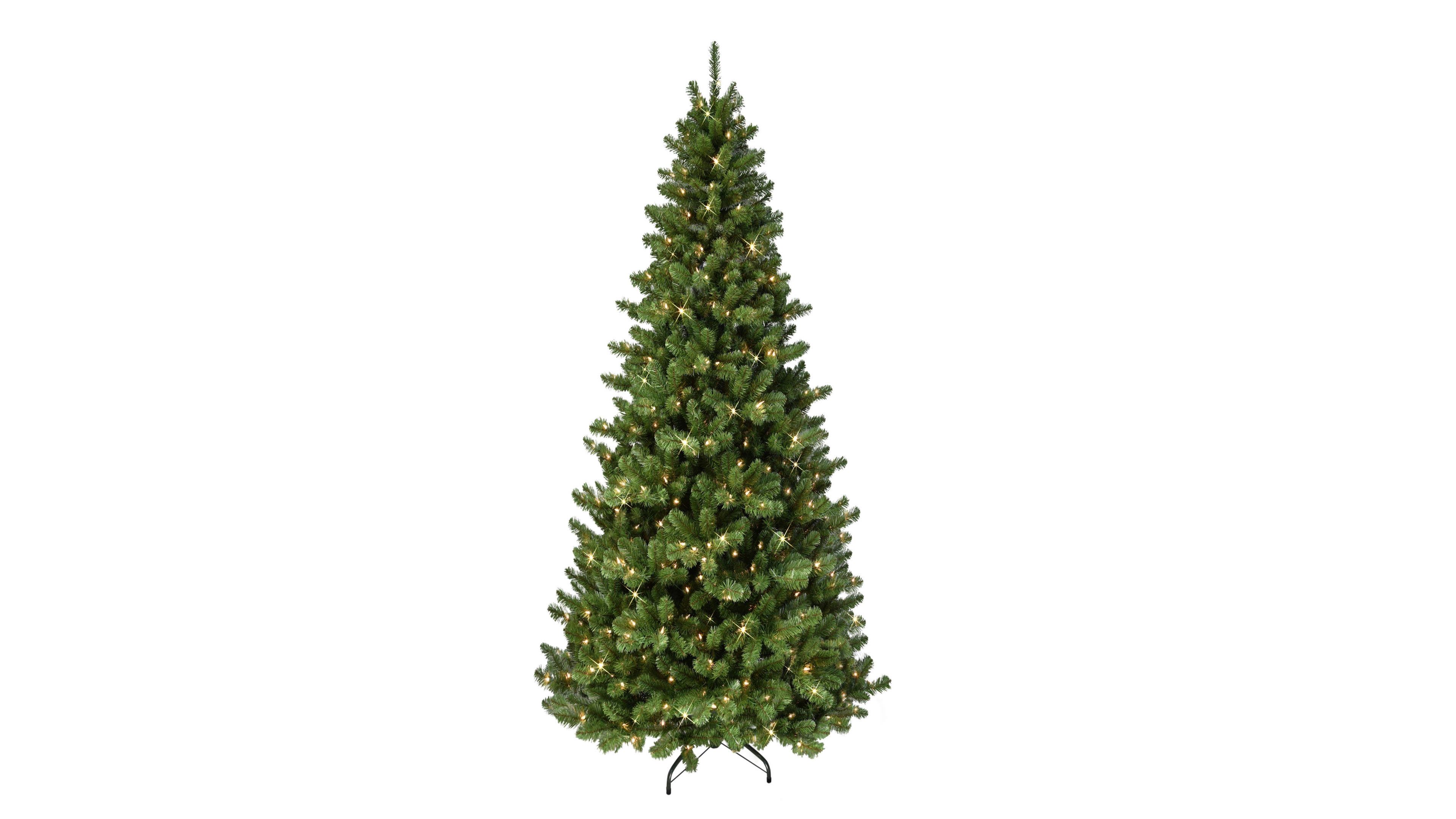 Puleo 7.5FT Pre-Lit Vermont Spruce Artificial Christmas Tree
