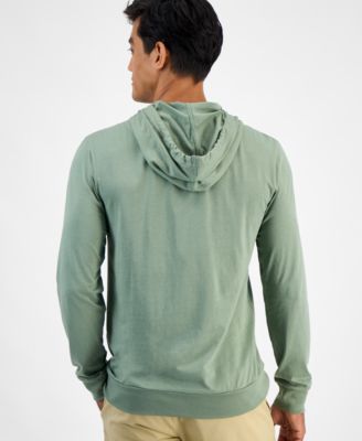 Hoodie Jersey Long Sleeve Tee Shirt with Kangaroo Pocket