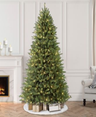 Puleo 7.5FT Pre-Lit Elegant Series Franklin Fir Artificial Christmas Tree