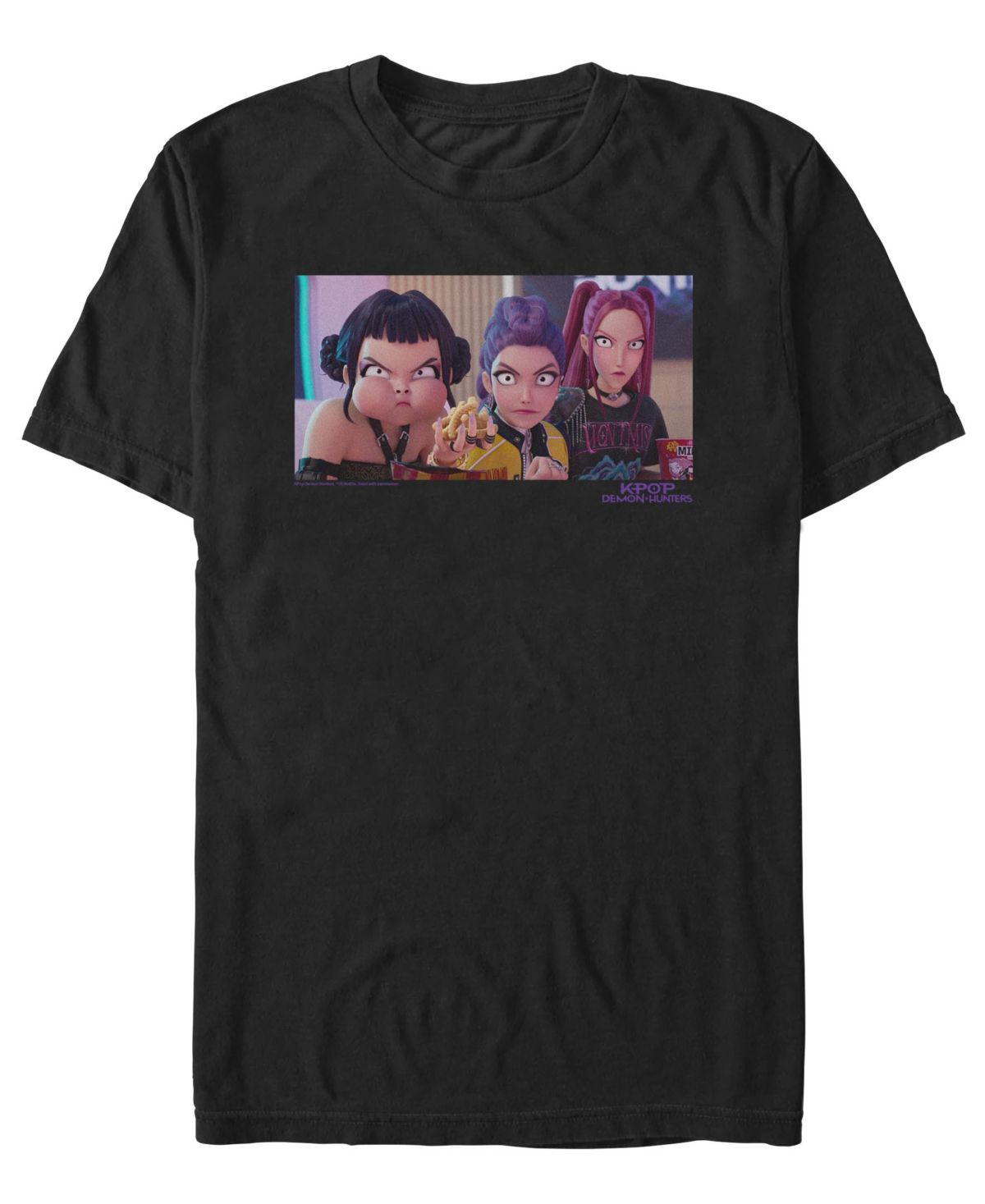 Мужская футболка K-Pop Demon Hunters с сердитыми охотниками на демонов