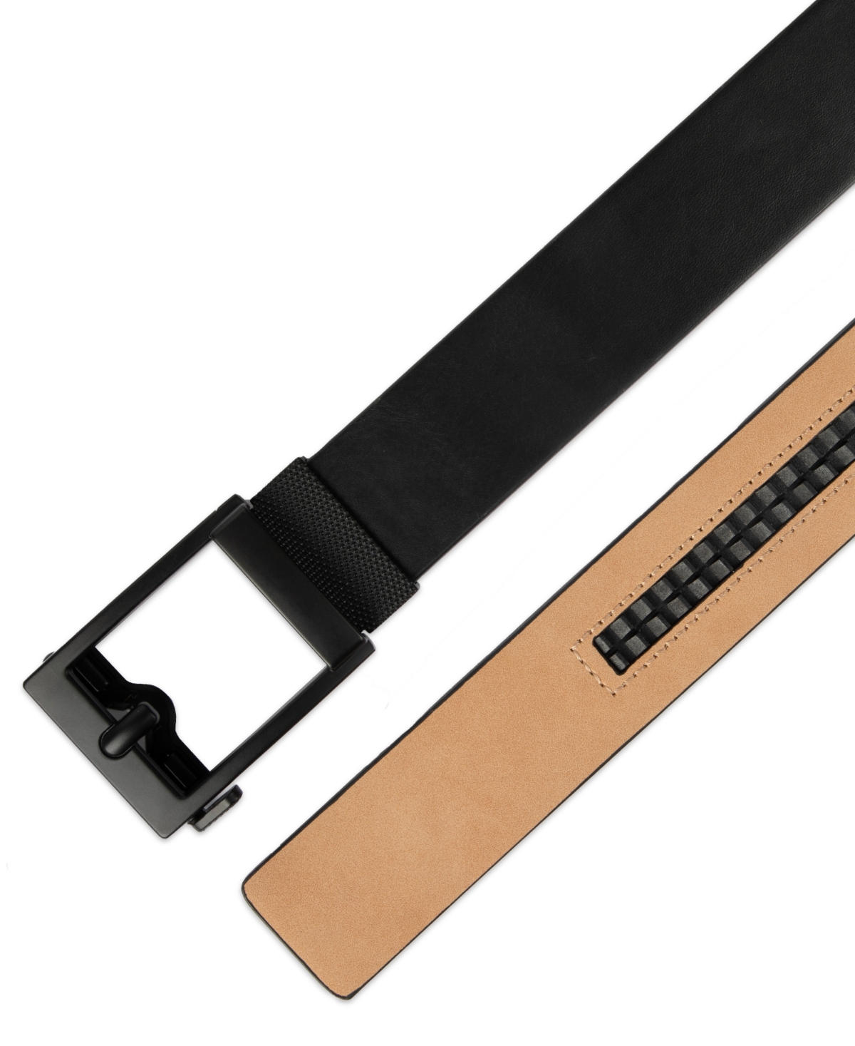 Alfani Men's Track Lock Harness Belt, Macy's Exclusive In Black
