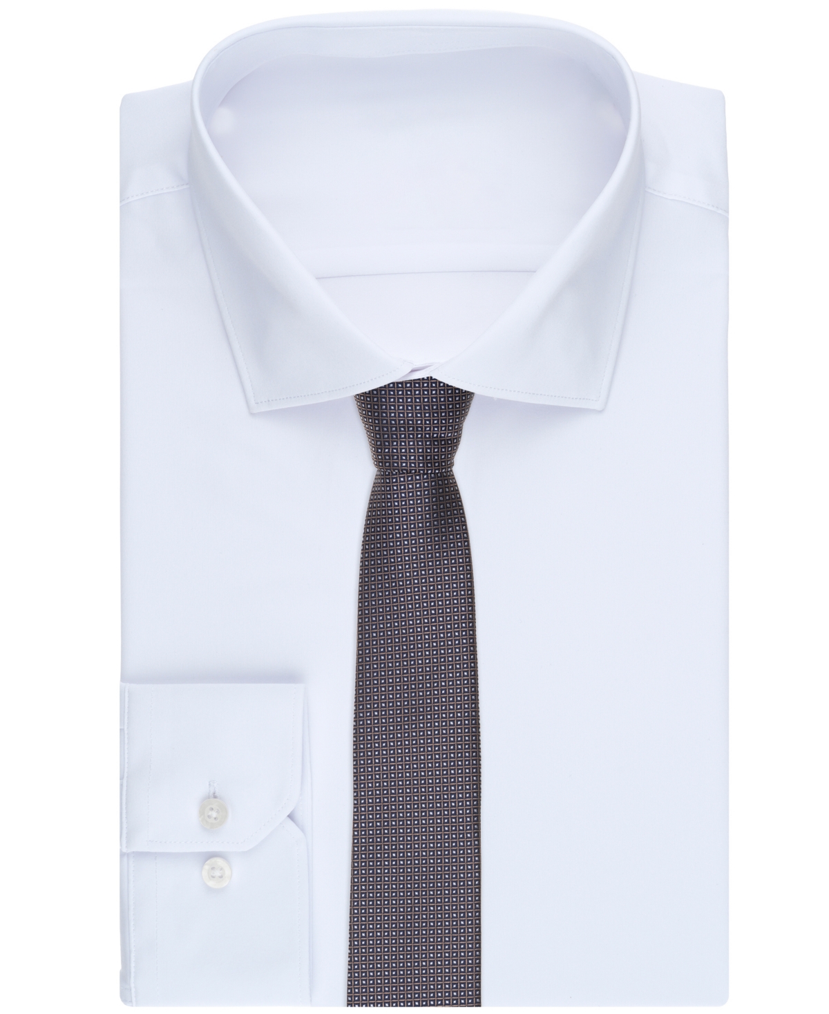Alfani Men's Lillian Neat Printed Tie, Macy's Exclusive In Gray