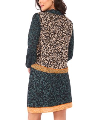 Women's Cropped Collar Button Down Top