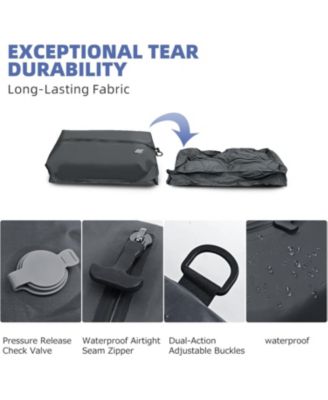 Reusable Vacuum Compression Bags with Pump (20") - Space-Saving Waterproof Travel Storage for Luggage