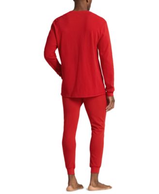 Men's 2-Piece Thermal Bear Shirt and Pajama Joggers Set