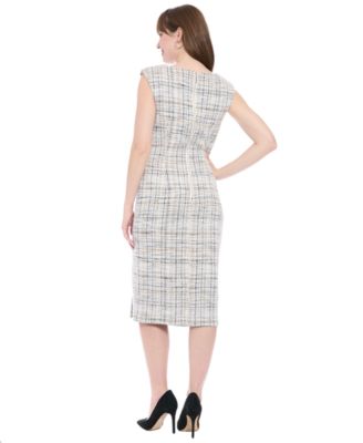 Women's Pleated Shoulder Dress