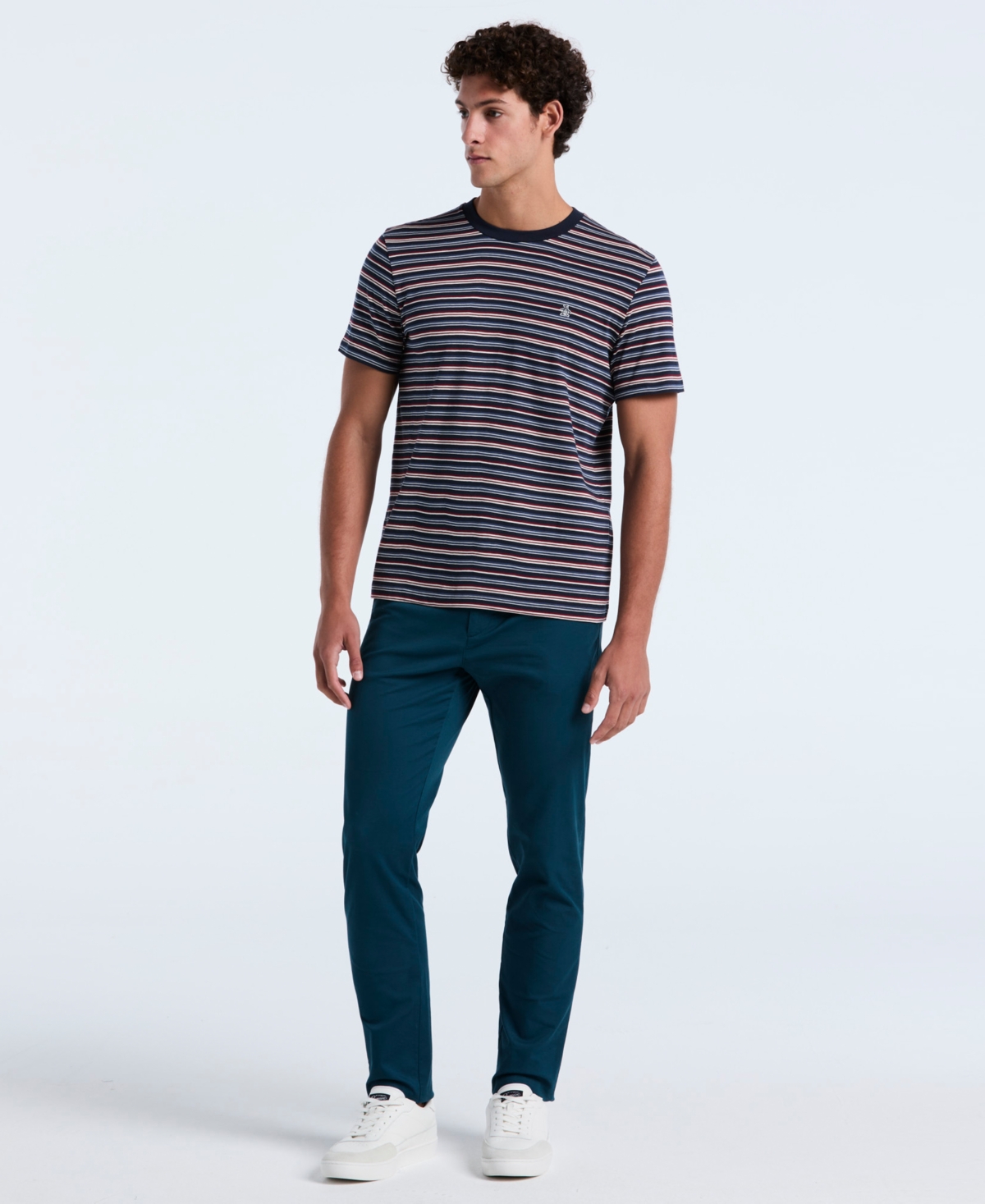 Original Penguin Men's Short Sleeve Striped T-shirt In Blue