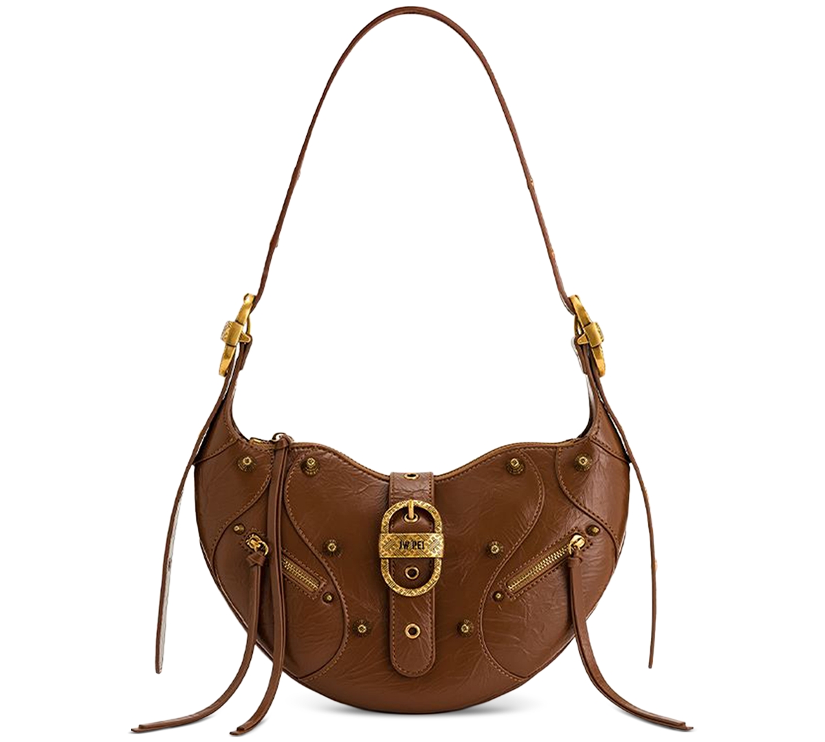 Jw Pei Tessa Crushed Small Shoulder Bag In Brown