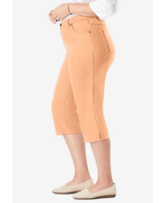 Women's Within Stretch Denim Five-Pocket Capri Jeans