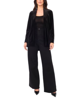 Women's Velvet Long Sleeve Cardigan Sweater