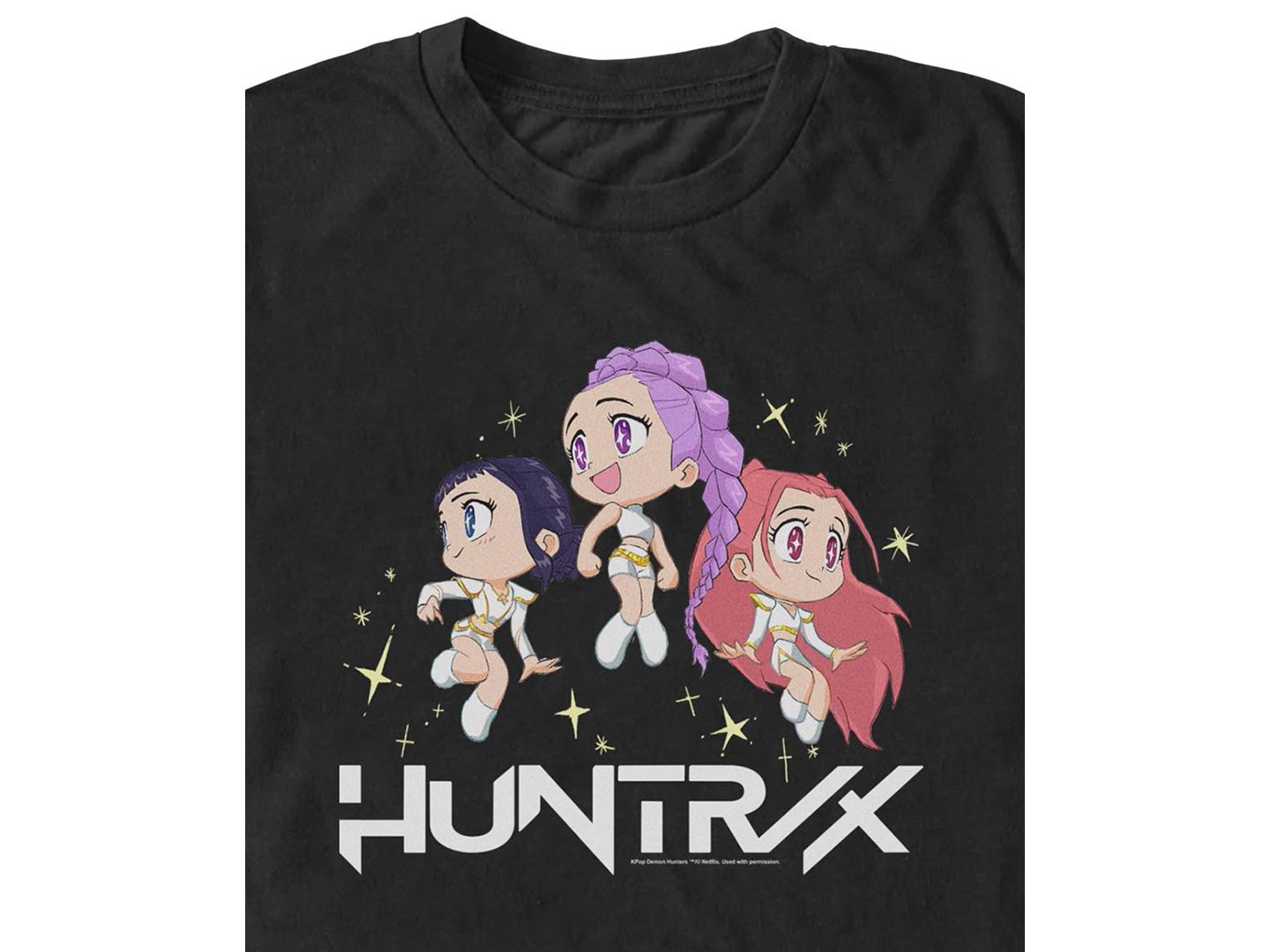 Мужская футболка Fifth Sun K-Pop Demon Hunters Chibi Group Huntrix, цвет: Чёрный — фото 2