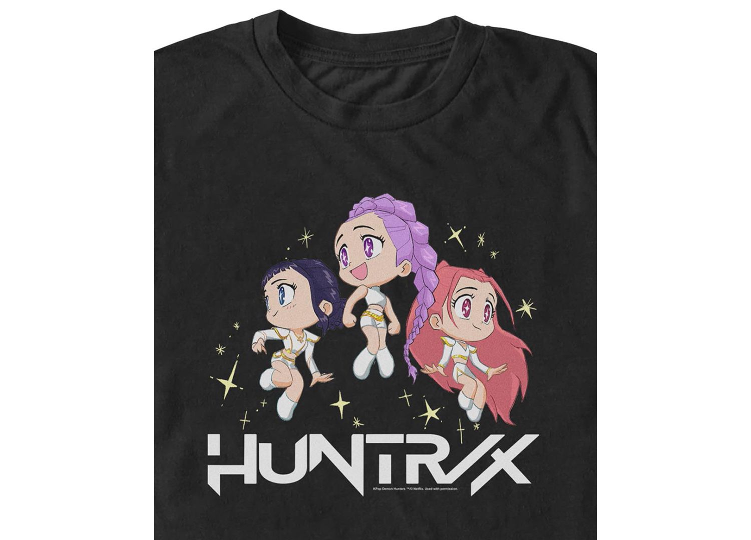 Men's K-Pop Demon Hunters Chibi Group Huntrix T-Shirt